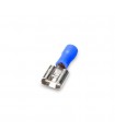 Enchufable Hembra Plano 5.6/2.5mm Azul 50 uds