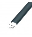 Difusor Negro para Perfil Aluminio 12mm -Metro-