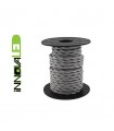 Cable Textil Trenzado gris Claro 2x0.75mm - Bobina 10m