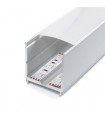 Perfil Aluminio minled Superficie/Colgante + Tapas. 2m