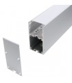 Perfil Aluminio Fint Superficie/Colgante + Tapas. 2m
