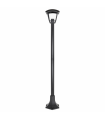 Farola Exterior Zoio 1xE27 15W Negro