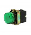 Piloto Luminoso Led Metal 22mm Verde 230VAC