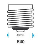Bombilla LED E40
